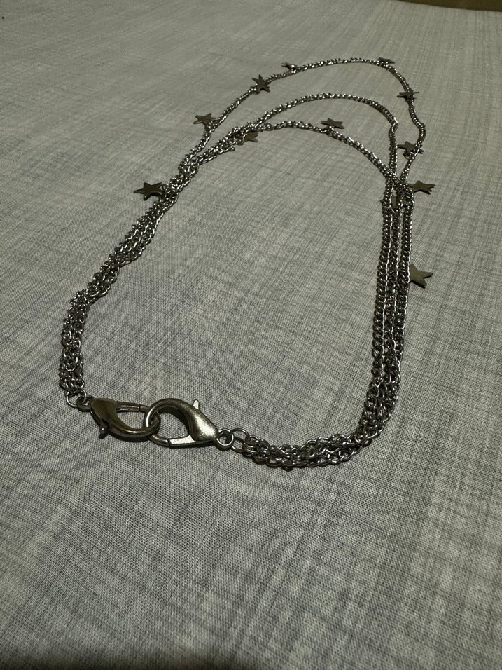 Yıldız Detaylı Gri Zincir Pantolon Aksesuarı - Görsel 5