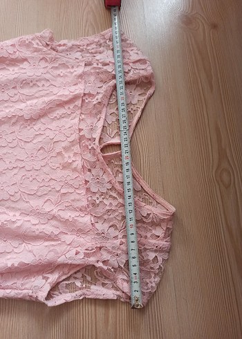 Pembe Baskılı Midi elbise - Görsel 3