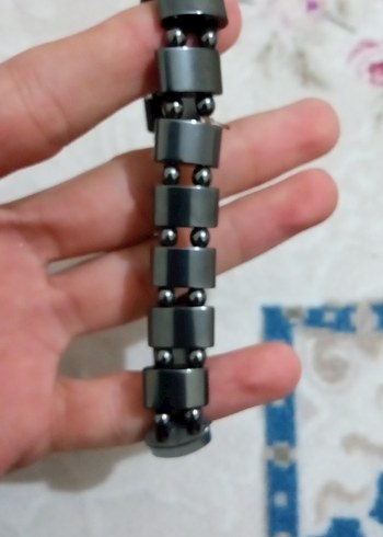 Siyah Elastik erkek-Kadın Bileklik - Görsel 2