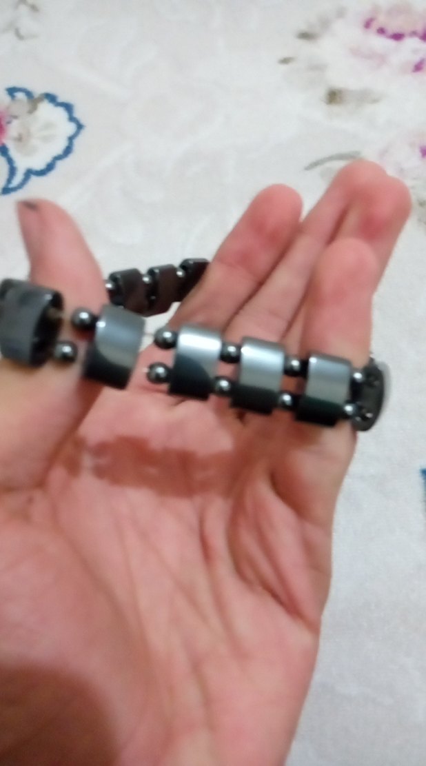 Siyah Elastik erkek-Kadın Bileklik - Görsel 4