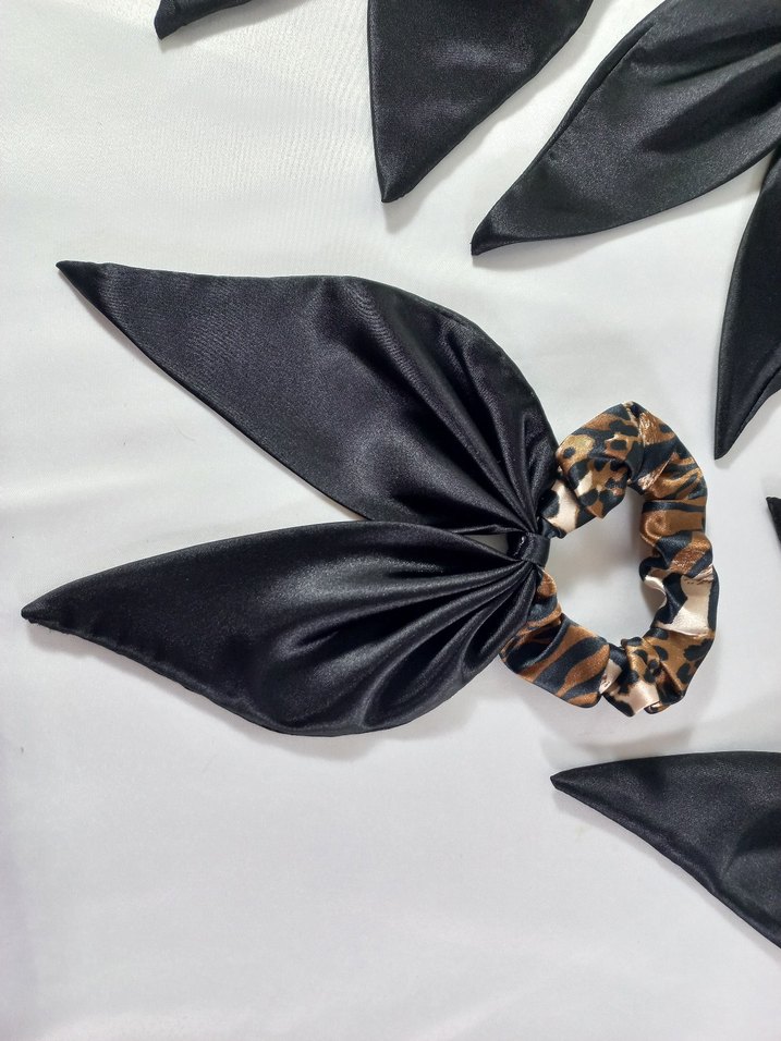 Kahverengi Leopar Desenli Fiyonk Saç Tokası - Görsel 2
