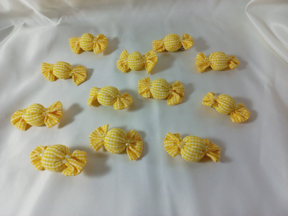 Sarı Ekose şeker Çocuk Toka - Görsel 4