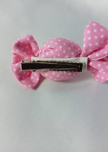 Puantiyeli Pembe şeker Çocuk Toka - Görsel 6