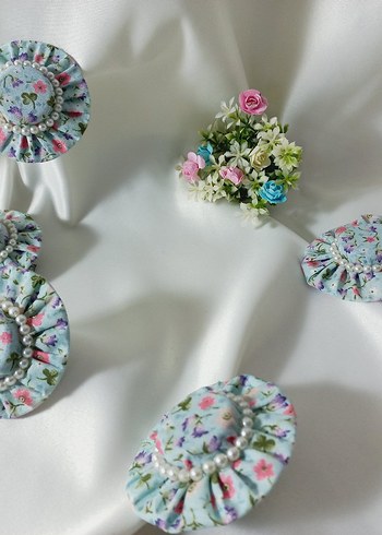 inci Detaylı Çok Renkli şapka şekilli Saç Tokası - Görsel 4