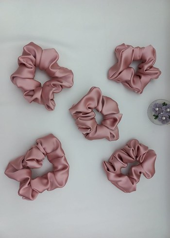 Pembe saten Fiyonk Toka seti - Görsel 7