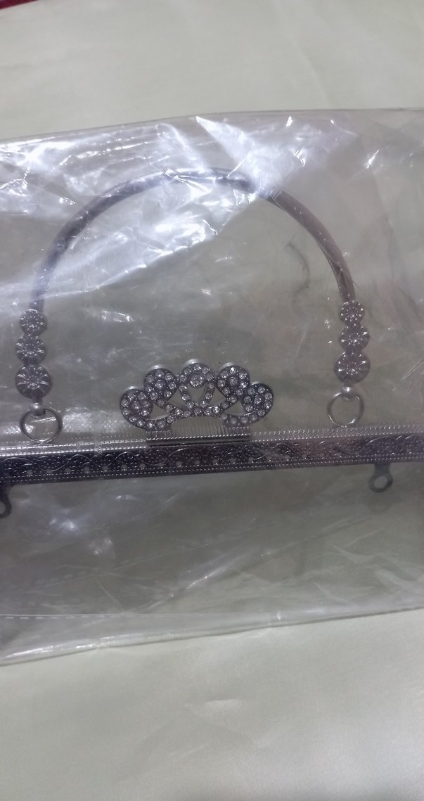 Gri Nakışlı Metal Tokalı Abiye Çanta - Görsel 2