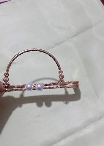 Bej Yılan Desenli Metal Tokalı Kadın Çanta Sapı - Görsel 2