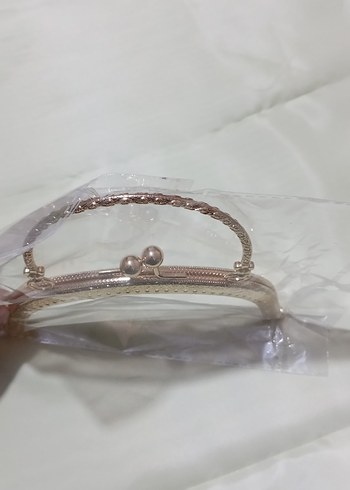 Bej Yılan Desenli Metal Tokalı Kadın Çanta - Görsel 2