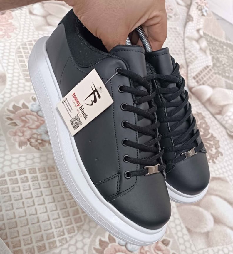 Tonny Black Siyah Bağcıklı Erkek Spor Ayakkabı - Görsel 3