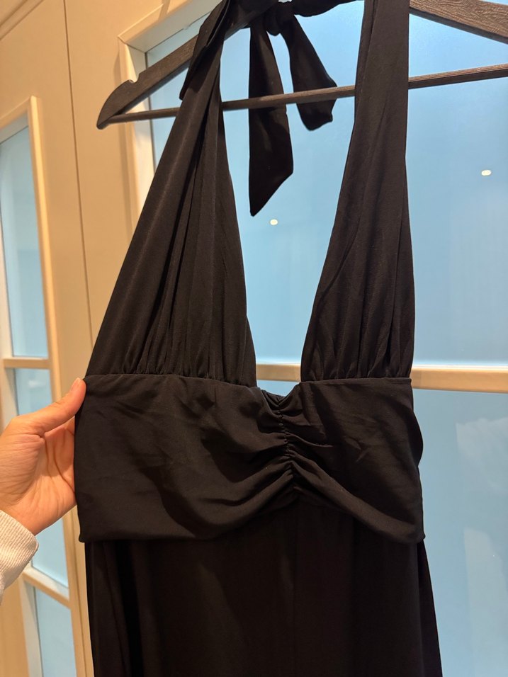 Siyah Kadın Uzun Süet Tulum - Görsel 3