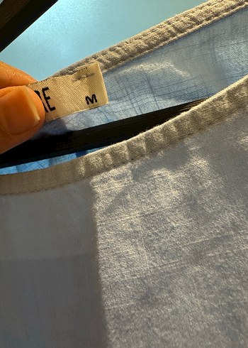 Mavi Pamuklu Kadın Bluz - Görsel 2