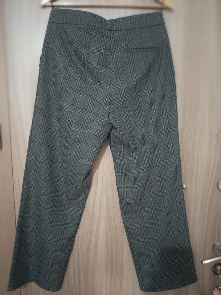 adL Gri Düz Kesim Kadın Kumaş Pantolon - Görsel 4