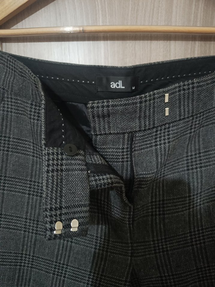 adL Gri Düz Kesim Kadın Kumaş Pantolon - Görsel 5