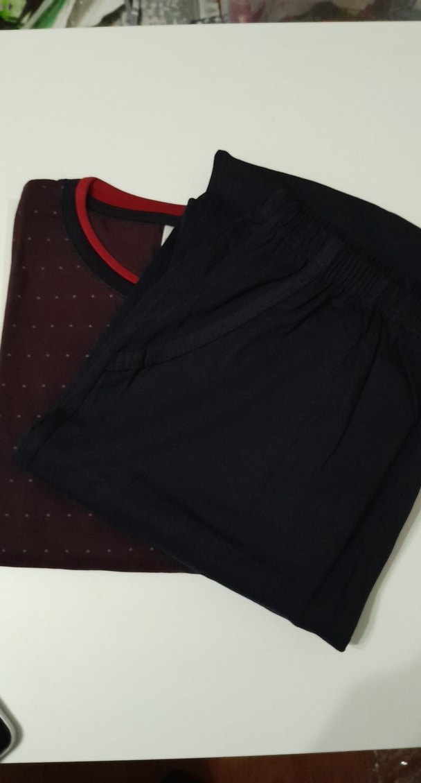 Erkek bordo Uzun Kollu Normal Kesim siyah Pijama3Xl - Görsel 3