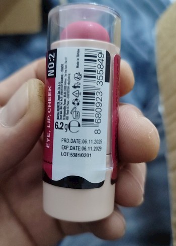 Pembe Parlak Stick Allık - Görsel 2