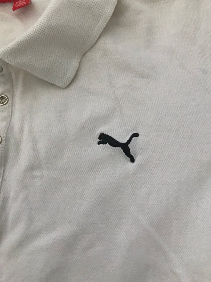 Beyaz Kısa Kollu Polo Tişört - Görsel 5