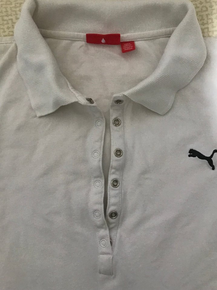 Beyaz Kısa Kollu Polo Tişört - Görsel 2