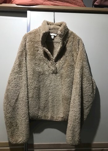 Kadın Bej Yumuşak Yüksek Yaka Polar - Görsel 2