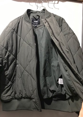 Kadın Gri Bomber Ceket - Görsel 7