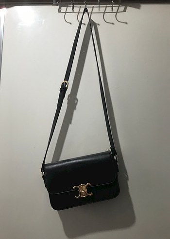 Tokalı Siyah Deri Kadın Çapraz Çanta - Görsel 5