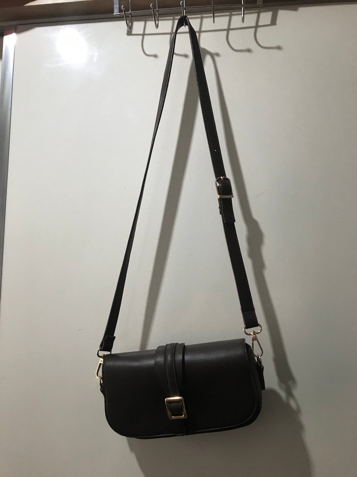 Kahverengi Deri Tokalı Kadın Çanta - Görsel 5