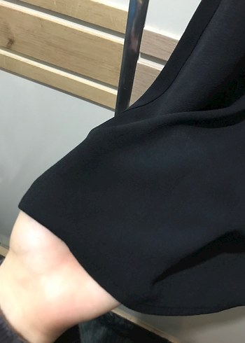 Siyah V Yaka Kadın Elbise - Görsel 4