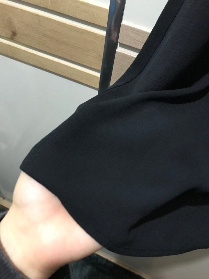 Siyah V Yaka Kadın Elbise - Görsel 4