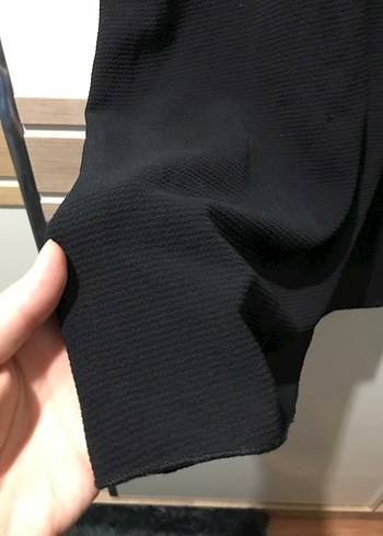 Siyah V Yakalı Kadın Elbise - Görsel 4