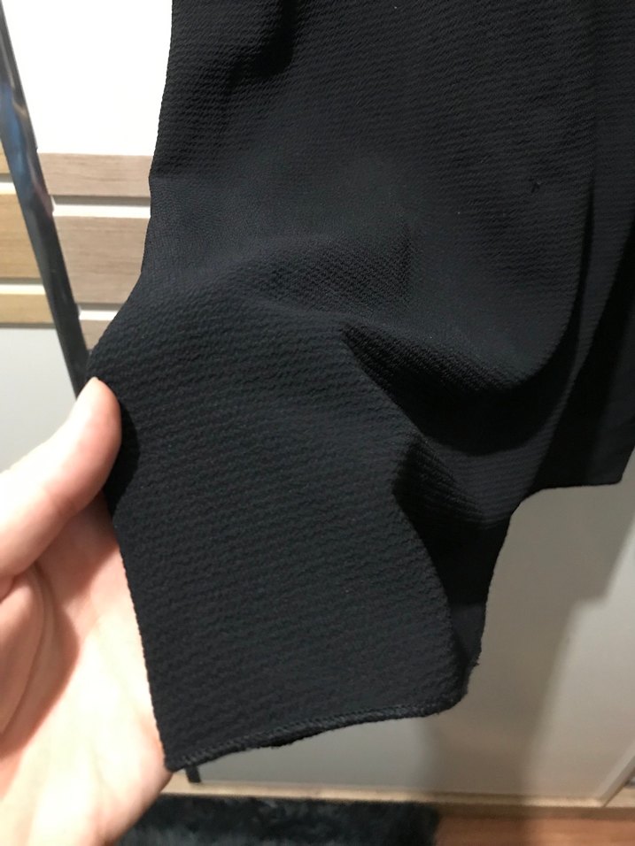 Siyah V Yakalı Kadın Elbise - Görsel 4