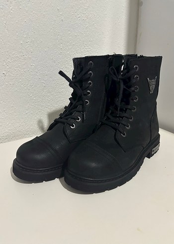 Siyah Tokalı Erkek Biker Bot - Görsel 6