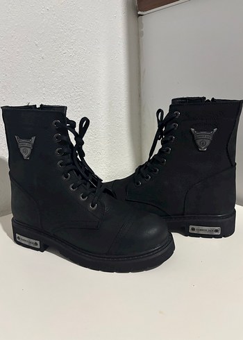 Siyah Tokalı Erkek Biker Bot - Görsel 4