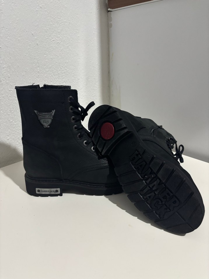 Siyah Tokalı Erkek Biker Bot - Görsel 5