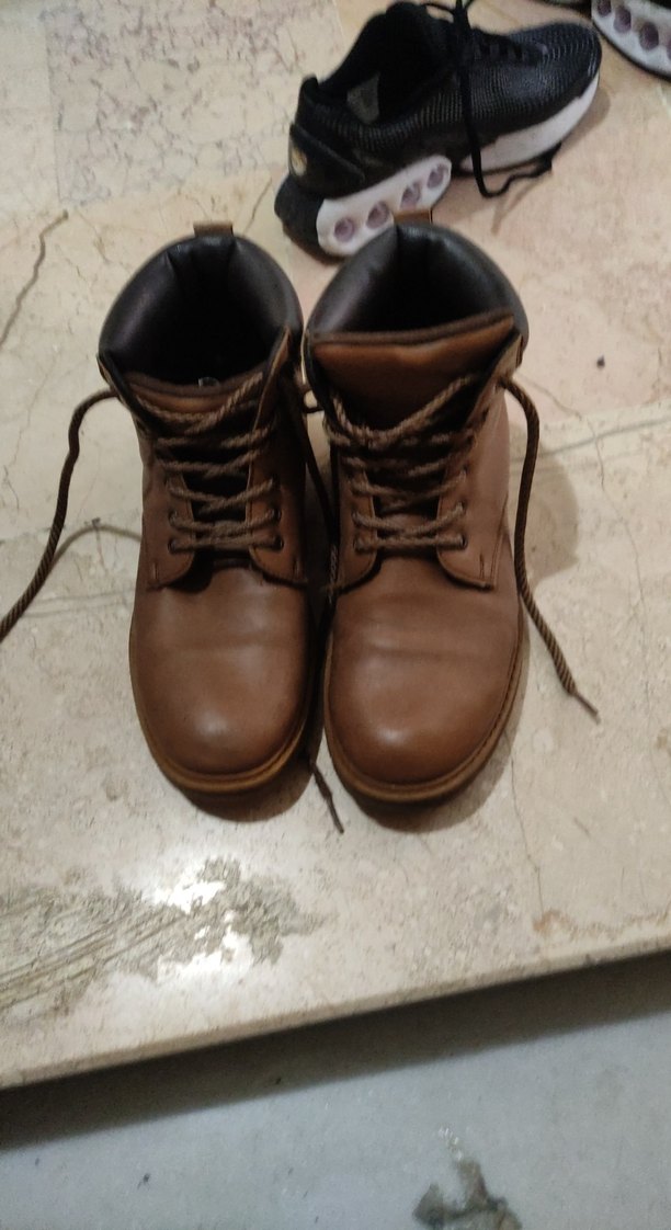 Kahverengi Deri Bağcıklı Erkek Botları - Görsel 2