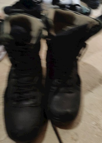 Kamuflaj Desenli Siyah Erkek Bot - Görsel 2