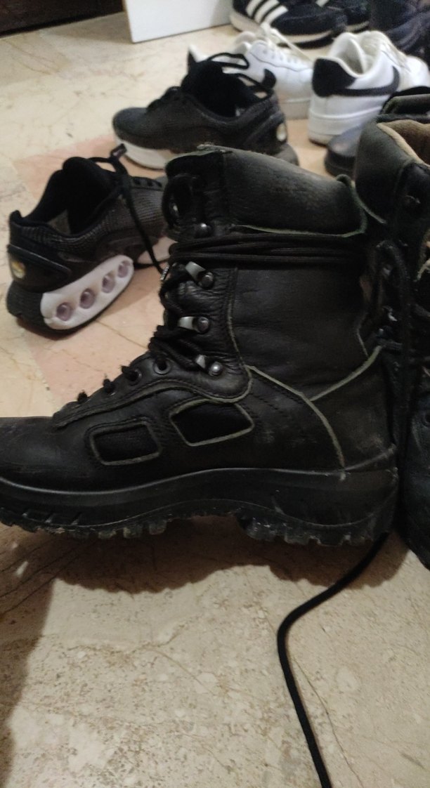 Kamuflaj Desenli Siyah Erkek Bot - Görsel 3