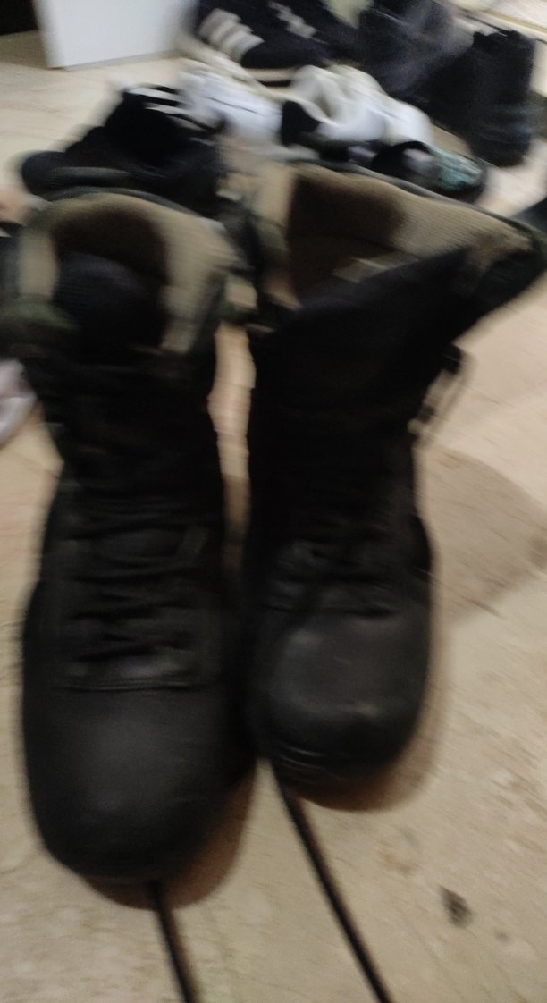 Kamuflaj Desenli Siyah Erkek Bot - Görsel 2