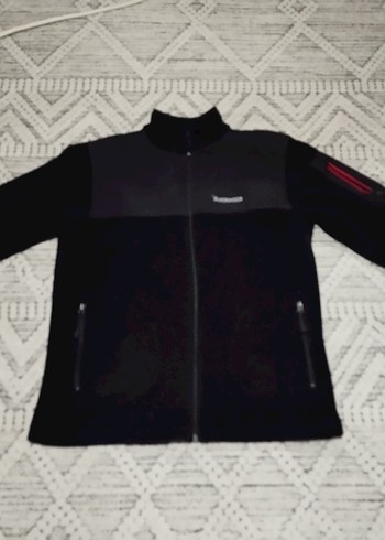 Erkek Siyah Fermuarlı Yüksek Yakalı Polar - Görsel 2