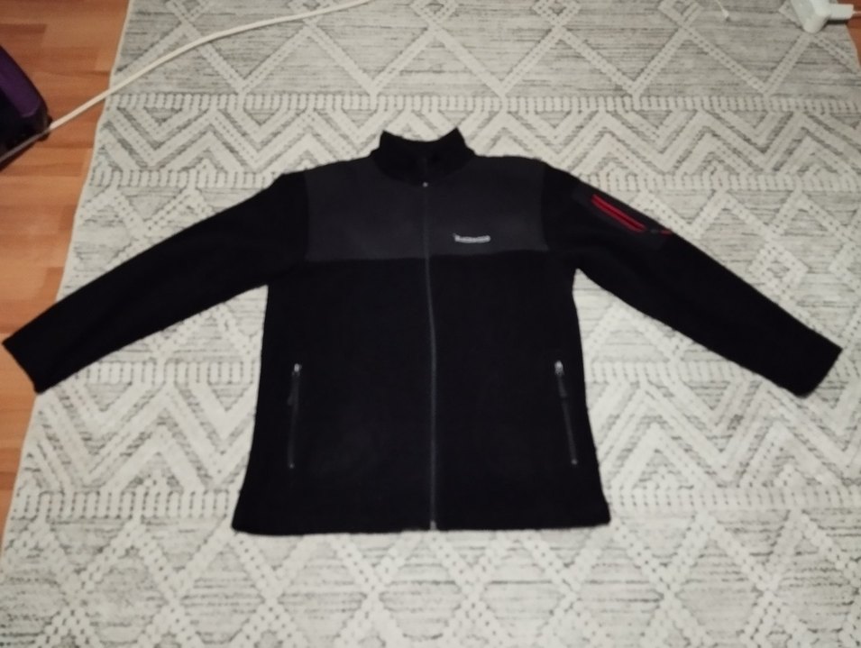 Erkek Siyah Fermuarlı Yüksek Yakalı Polar - Görsel 2