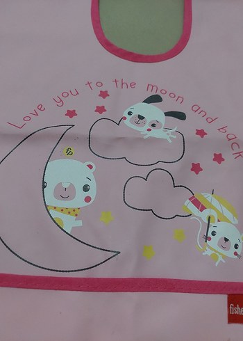 Pembe Baskılı Bebek Önlüğü - Görsel 2