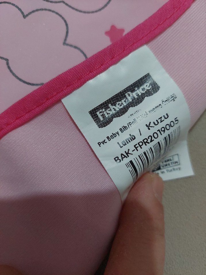 Pembe Baskılı Bebek Önlüğü - Görsel 3