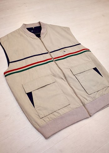 Erkek Vintage Çift Taraflı Yelek - Görsel 3