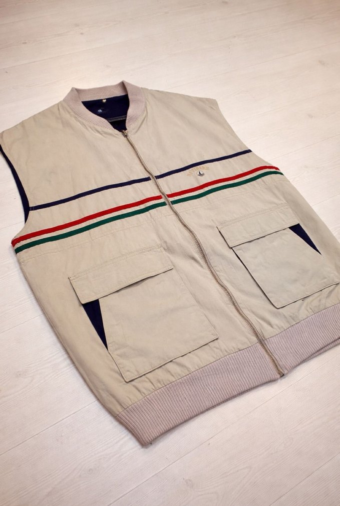 Erkek Vintage Çift Taraflı Yelek - Görsel 3