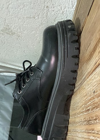 Bershka Kalın Tabanlı Blucher Ayakkabı - Görsel 6