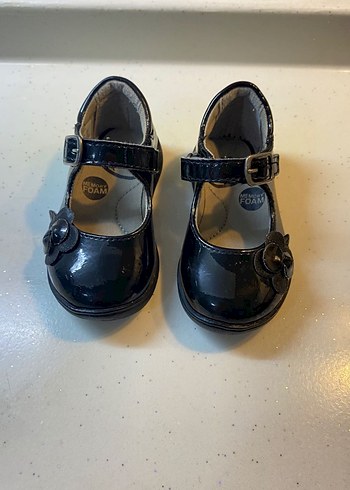 Tokalı Siyah Kız Çocuk Babet Ayakkabı - Görsel 2