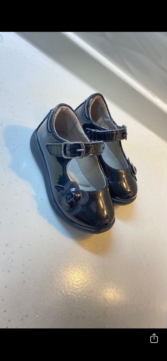 Tokalı Siyah Kız Çocuk Babet Ayakkabı - Görsel 3