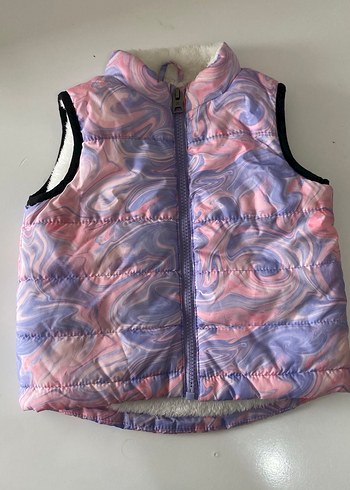 Kız Çocuk Pastel Renkli Yelek - Görsel 2