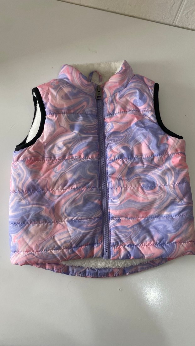 Kız Çocuk Pastel Renkli Yelek - Görsel 2