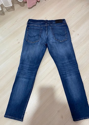 Düğmeli Lacivert Erkek Kot Pantolon - Görsel 2