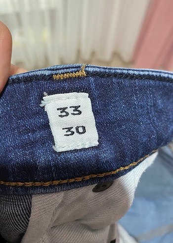 Düğmeli Lacivert Erkek Kot Pantolon - Görsel 3