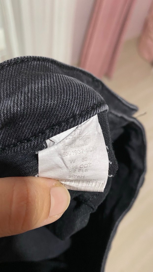 Siyah Erkek Denim Pantolon - Görsel 4